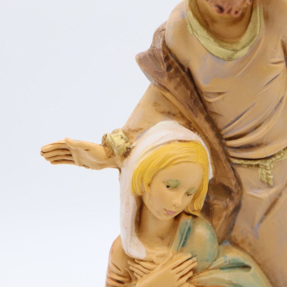 Vtg Fontanini Simonetti Holy Family Nativity 799 Spider Mark Italy Depose 6" - Picture 3 of 16